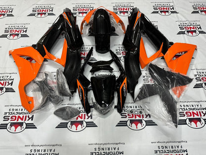 Kawasaki Ninja ZX6R Fairings (2013-2018) Orange, Black, Silver from KingsMotorcycleFairings.com