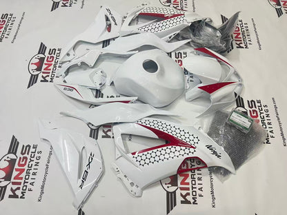 Kawasaki Ninja ZX6R Fairings (2013-2018) White, Red, Black from KingsMotorcycleFairings.com
