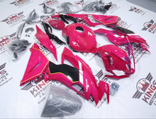 Kawasaki Ninja ZX6R Fairings (2019-2023) Pink, Black, White, Yellow at KingsMotorcycleFairings.com