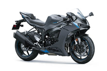 Kawasaki Ninja ZX6R Fairings (2024-2025) Matte Gray, Gloss Black, Blue at KingsMotorcycleFairings.com