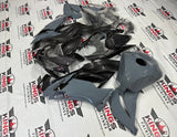 Kawasaki Ninja ZX6R (2019-2023) Gray, Faux Carbon Fiber, Black at KingsMotorcycleFairings.com