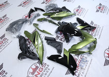 Kawasaki Versys 650 Fairings (2022-2025) Olive Green, Black from KingsMotorcycleFairings.com