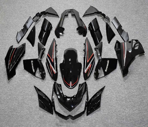 Kawasaki Z1000 Fairings (2010-2013) Black, Red Stripe at KingsMotorcycleFairings.com