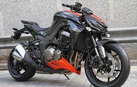 Kawasaki Z1000 Fairings (2014-2019) Black, Orange at KingsMotorcycleFairings.com