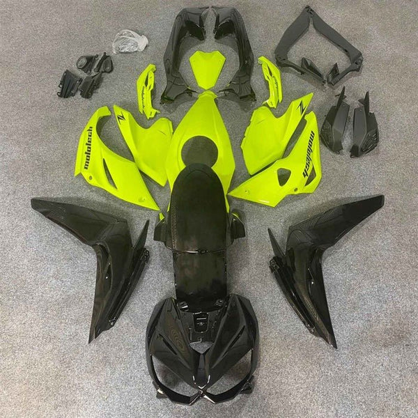 Kawasaki Z1000 Fairings (2014-2019) Black, Yellow at KingsMotorcycleFairings.com