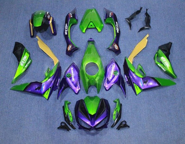 Kawasaki Z1000 Fairings (2014-2019) Purple, Green at KingsMotorcycleFairings.com