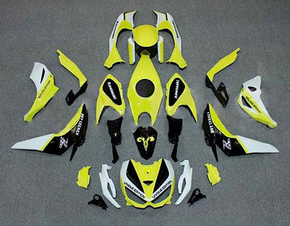 Kawasaki Z1000 Fairings (2014-2019) Yellow, Black, White at KingsMotorcycleFairings.com