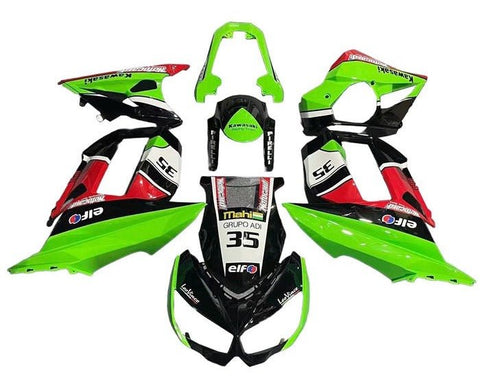 Kawasaki Z1000SX Fairings (2010-2016) Green, Black, Red, White at KingsMotorcycleFairings.com