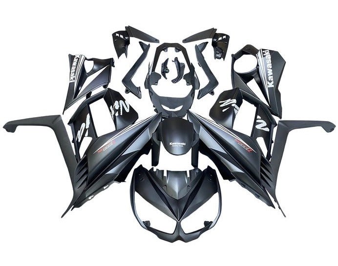 Kawasaki Z1000SX Fairings (2010-2016) Matte Black, White at KingsMotorcycleFairings.com