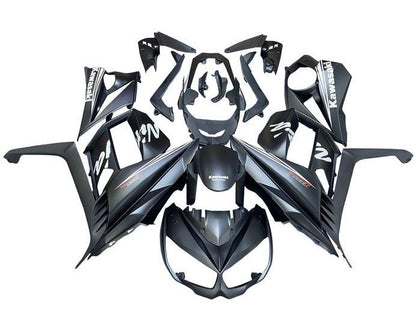 Kawasaki Z1000SX Fairings (2010-2016) Matte Black, White at KingsMotorcycleFairings.com