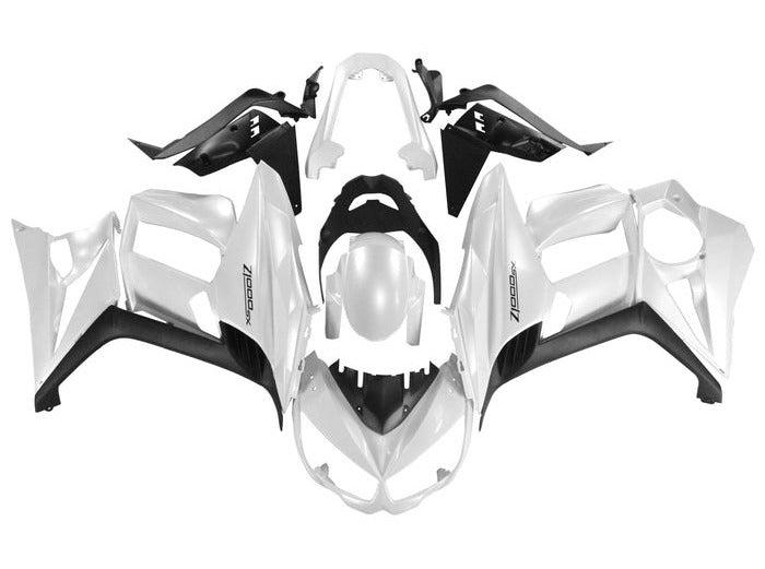 Kawasaki Z1000SX Fairings (2010-2016) Pearl White at KingsMotorcycleFairings.com