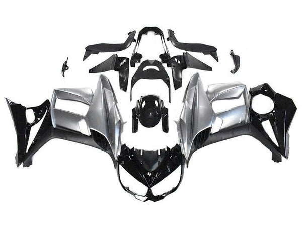 Kawasaki Z1000SX Fairings (2010-2016) Silver, Black at KingsMotorcycleFairings.com