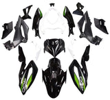 Kawasaki Z400 Fairings (2018-2024) Black, White, Green from KingsMotorcycleFairings.com