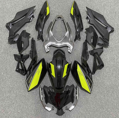 Kawasaki Z400 Fairings (2018-2024) Black, Yellow, Silver at KingsMotorcycleFairings.com