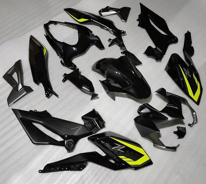 Kawasaki Z400 Fairings (2018-2024) Black, Yellow at KingsMotorcycleFairings.com