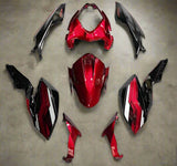 Kawasaki Z400 Fairings (2018-2024) Candy Red, Black from KingsMotorcycleFairings.com