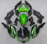 Kawasaki Z400 Fairings (2018-2024) Green, Black, White at KingsMotorcycleFairings.com