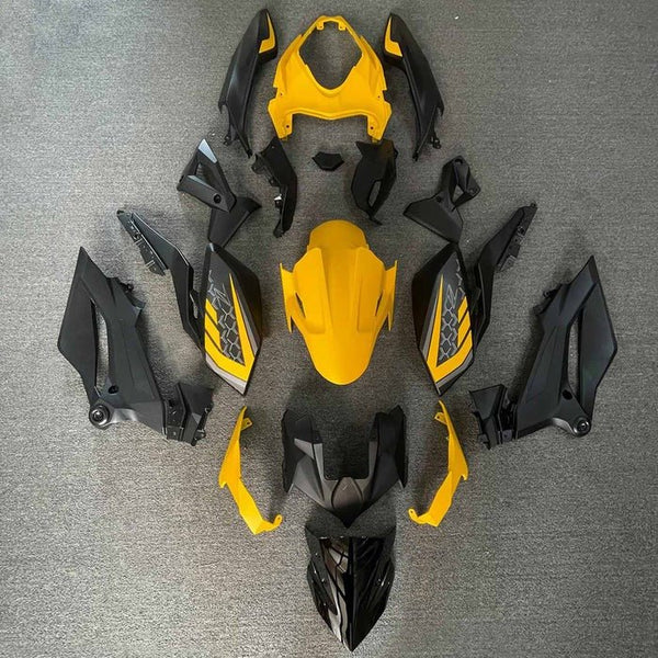 Kawasaki Z400 Fairings (2018-2024) Yellow, Black at KingsMotorcycleFairings.com