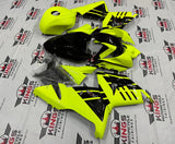 Kawasaki ZX-10R Fairings (2004-2005) Neon Yellow, Black by KingsMotorcycleFairings.com