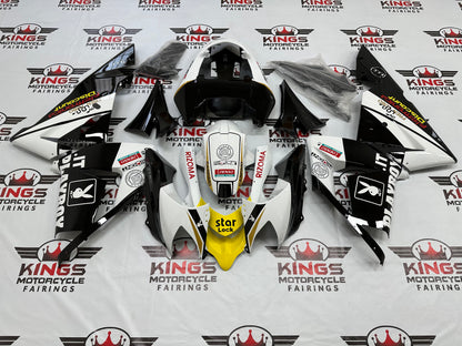 Kawasaki ZX-10R Fairings (2004-2005) Playboy Black, White, Yellow at KingsMotorcycleFairings.com
