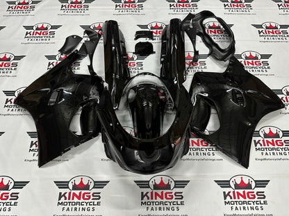 Kawasaki ZX-11 / ZZR1100 D Fairings (1993-2001) All Black at KingsMotorcycleFairings.com
