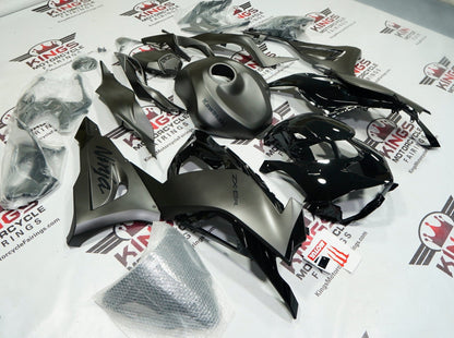 Kawasaki ZX-6R 636 Fairings (2024-2025) Matte Black, Matte Gray, Black Gloss at KingsMotorcycleFairings.com