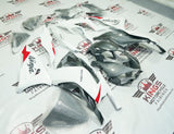 Kawasaki ZX-6R 636 Fairings (2024-2025) White, Metallic Gray, Red at KingsMotorcycleFairings.com