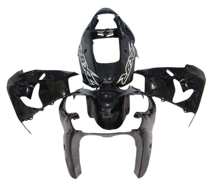 Kawasaki ZX-9R Fairings (2002-2003) Black, White at KingsMotorcycleFairings.com