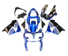 Kawasaki ZX9R Fairings (2002-2003) Blue, Black, White Arrows at KingsMotorcycleFairings.com
