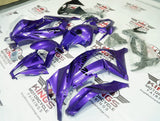 Kawasaki ZX10R Fairing Kit (2011-2015) Purple, Black, White at KingsMotorcycleFairings.com