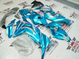 Kawasaki ZX10R Fairing Parts (2011-2015) Blue Turquoise at KingsMotorcycleFairings.com