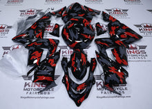Kawasaki ZX10R Fairings (2004-2005) Black, Red, Gray Camouflage at KingsMotorcycleFairings.com