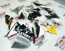 Kawasaki ZX10R Fairings (2004-2005) Black, White, Yellow Playboy at KingsMotorcycleFairings.com