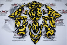 Kawasaki ZX10R Fairings (2004-2005) Black, Yellow Camouflage at KingsMotorcycleFairings.com