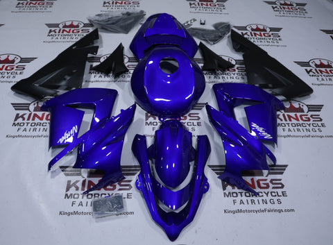 Kawasaki ZX10R Fairings (2004-2005) Blue Gloss, Matte Black at KingsMotorcycleFairings.com