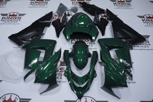Kawasaki ZX10R Fairings (2004-2005) Dark Green, Matte Black at KingsMotorcycleFairings.com