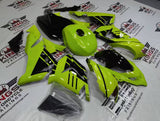 Kawasaki ZX10R Fairings (2004-2005) Hi-Vis Yellow, Black at KingsMootrcycleFairings.com