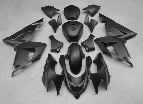 Kawasaki ZX10R Fairings (2004-2005) Matte Black at KingsMotorcycleFairings.com