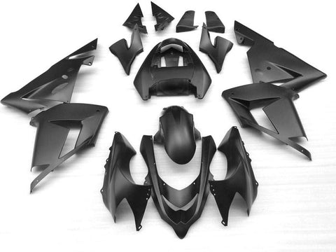 Kawasaki ZX10R Fairings (2004-2005) Matte Black at KingsMotorcycleFairings.com