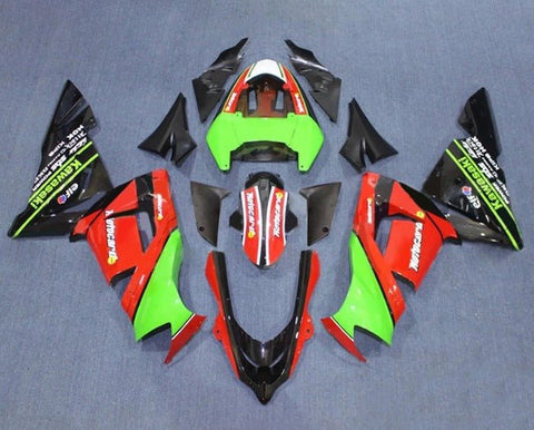 Kawasaki ZX10R Fairings (2004-2005) Red, Green, Black at KingsMotorcycleFairings.com