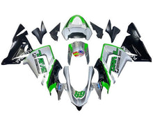 Kawasaki ZX10R Fairings (2004-2005) Silver, Black, Green Drive at KingsMotorcycleFairings.com