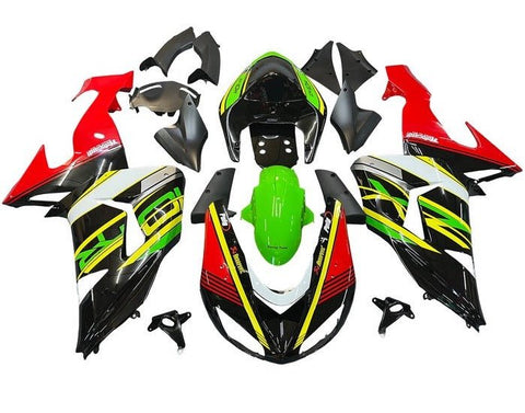Kawasaki ZX10R Fairings (2006-2007) Black, Red, Green, Yellow at KingsMotorcycleFairings.com