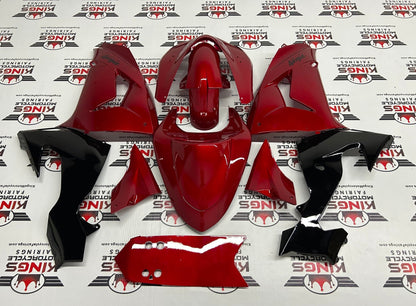 Kawasaki ZX10R Fairings (2006-2007) Candy Red, Black at KingsMotorcycleFairings.com