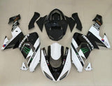 Kawasaki ZX10R Fairings (2006-2007) White, Black Monster Energy at KingsMotorcycleFairings.com
