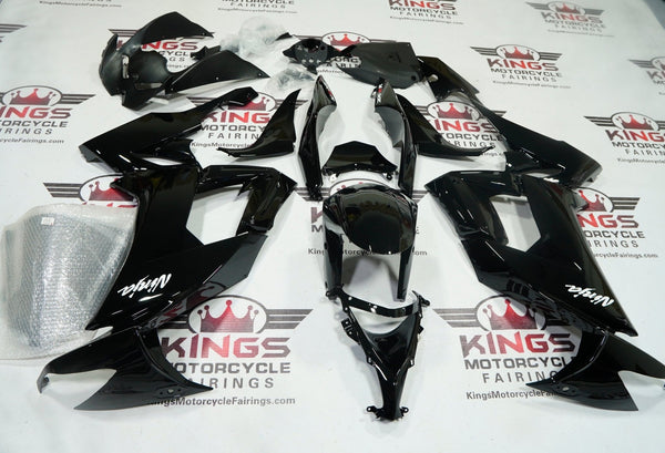 Kawasaki ZX10R Fairings (2008-2010) Black Gloss at KingsMotorcycleFairings.com