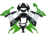 Kawasaki ZX10R Fairings (2008-2010) Black, Green, White at KingsMotorcycleFairings.com