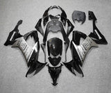 Kawasaki ZX10R Fairings (2008-2010) Black, Silver, Bridgestone at KingsMotorcycleFairings.com