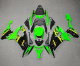 Kawasaki ZX10R Fairings (2008-2010) Green, Black, Yellow at KingsMotorcycleFairings.com