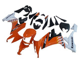 Kawasaki ZX10R Fairings (2008-2010) Orange, White, Black, Yellow at KingsMotorcycleFairings.com
