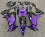 Kawasaki ZX10R Fairings (2008-2010) Purple, Black, Matte Black at KingsMotorcycleFairings.com